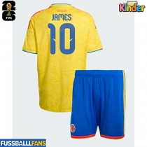 Kolumbien James Rodriguez #10 Heimtrikotsatz Kinder WM 2026 Kurzarm (+ Kurze Hosen)